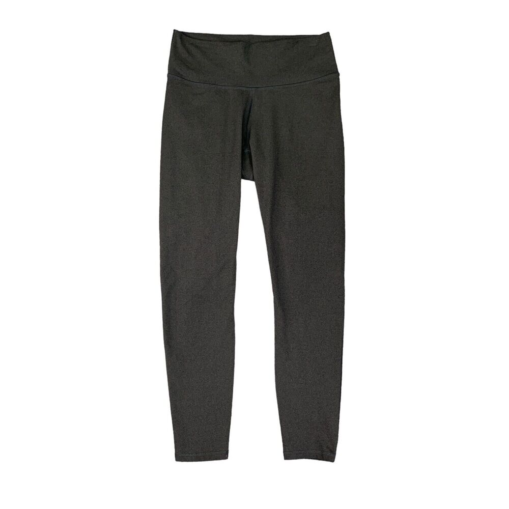 Fabletics Legging Womens S Small Grey Wide Waistband Pull On Ankle Stretch Pant